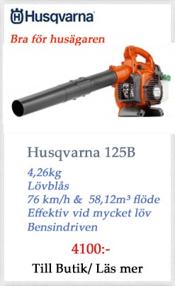 husqvarna125bvx Bensindriven lövblås från Husqvarna